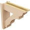 Ekena Millwork 5 1/2-in W x 16-in D x 16-in H Balboa Trad Rough Cedar Woodgrain TimberThane Outlooker, Primed Tan OUTUR055X16X16BOA04RCPR - alternate 5